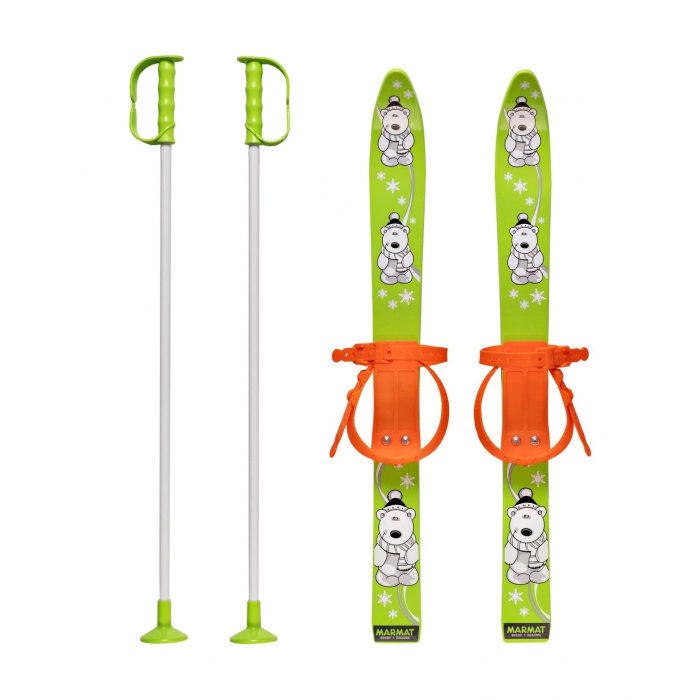 Schiuri copii Marmat 70 cm - Verde [1]