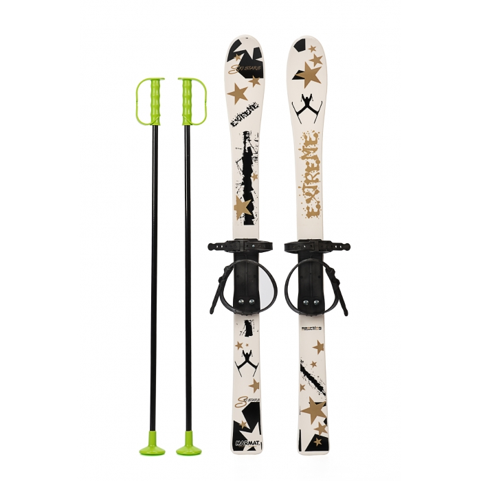 Schiuri copii Marmat 90 cm - Alb [1]