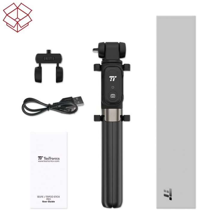 Selfie Stick Tripod TaoTronics TT-ST002, 3 in 1 cu Telecomanda Bluetooth detasabila [4]