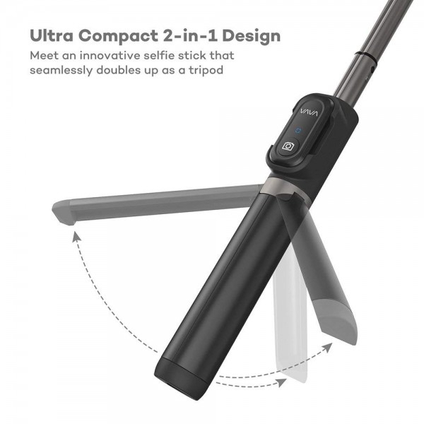 Selfie Stick Tripod VAVA 2 in 1 cu Telecomanda Bluetooth detasabila [4]
