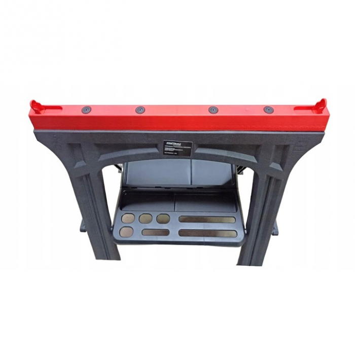 Set 2 suporti de atelier + tava pentru scule, sarcina max 170 kg/buc, pliabili, Kraft&Dele KD506 [5]