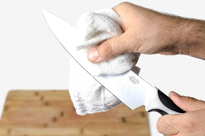 Set de 6 cutite profesionale Cecotec Swiss Chef, lame din otel inoxidabil si ceramica, manere confortabile cu insertii din silicon, Alb Negru [4]