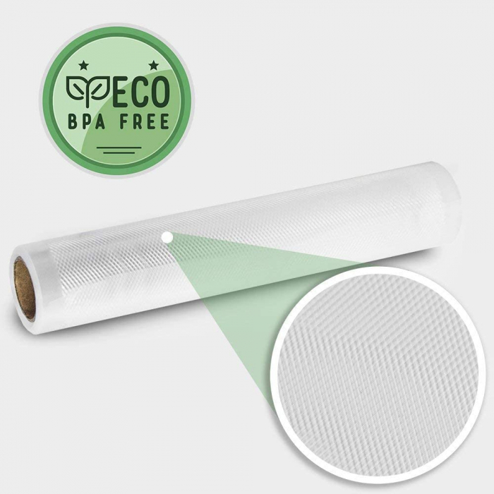 Set folie pentru vidare Cecotec, 20 x 600, pentru aparat de vidat FoodCare 600 Easy, 2 bucati [5]
