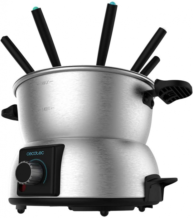Set fondue electric Cecotec Fun GourmetFondue 1000 W, termostat reglabil ,1.6 litri, 8 furculite [1]