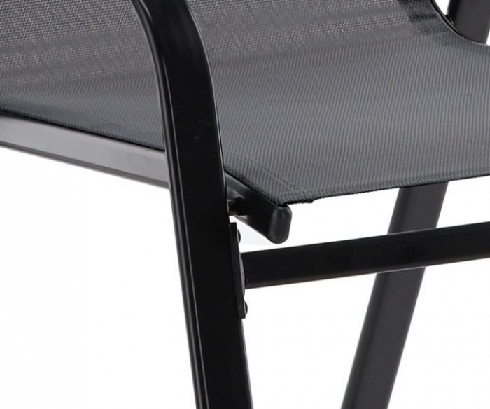 Set mobilier gradina Sersimo Torino, 2 scaune, 1 masa, gri inchis [4]