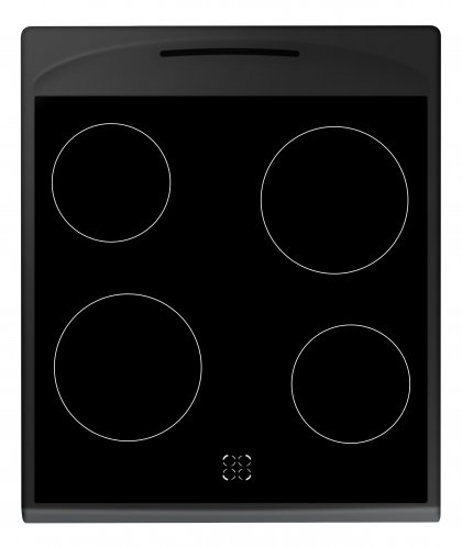 Aragaz electric Hansa FCCM58088, plita vitroceramica, 4 zone de gatit, Grill, Clasa A, Negru [6]