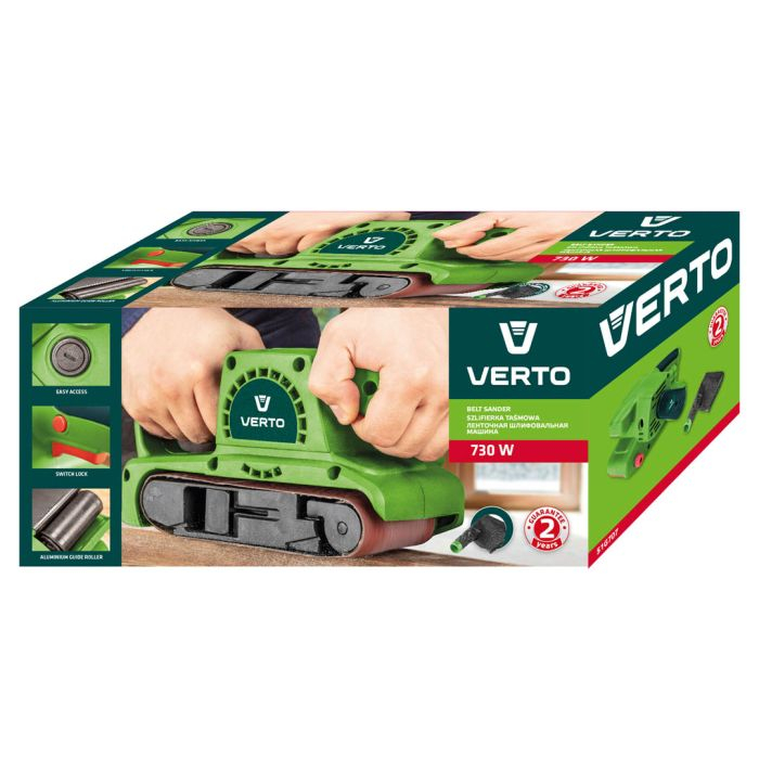 Slefuitor cu banda 730W, 75 x 457 mm Verto [8]