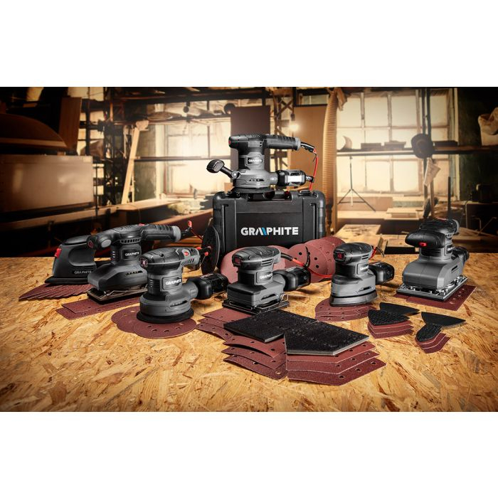 Slefuitor cu vibratii 105 W, talpa forma "DELTA" 100 x 140 x 97 mm, viteza 12000 rot/min, 59G335 GRAPHITE [7]