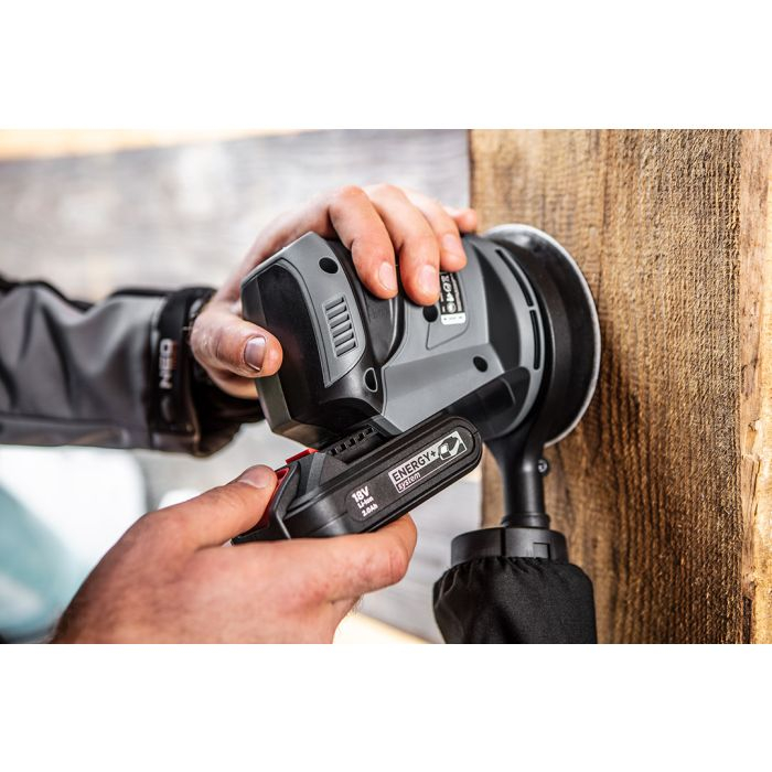 Slefuitor orbital Graphite Energy+ 18V, talpa 125 mm, fara acumulator, 58G014 [3]