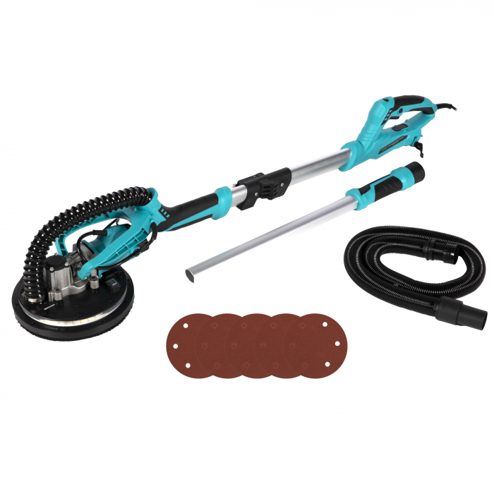 Slefuitor pereti extensibil cu aspiratie Ø215, 750W, DeToolz DZ-C201 [2]