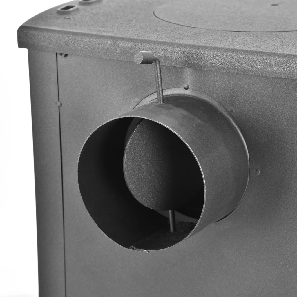 Soba semineu cu plita, 5 - 7 kW, din fonta, cu samota, HECHT VERVIS [3]