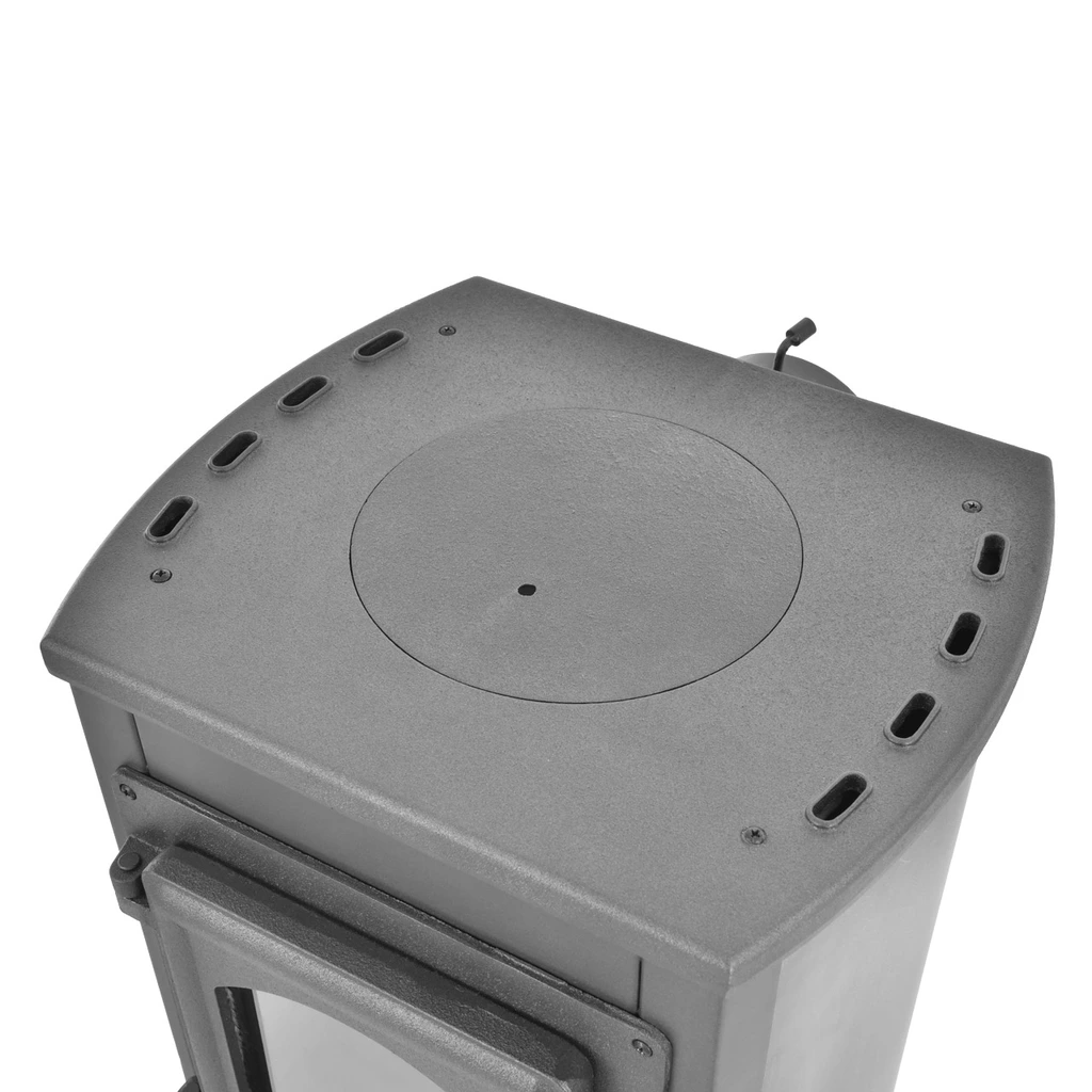 Soba semineu cu plita, 5 - 7 kW, din fonta, cu samota, HECHT VERVIS [4]