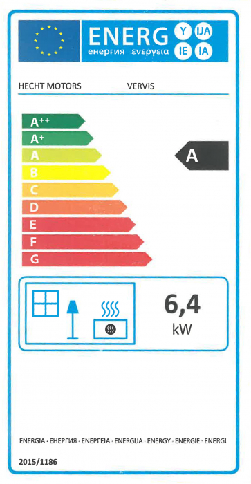 Soba semineu cu plita, 5 - 7 kW, din fonta, cu samota, HECHT VERVIS [7]