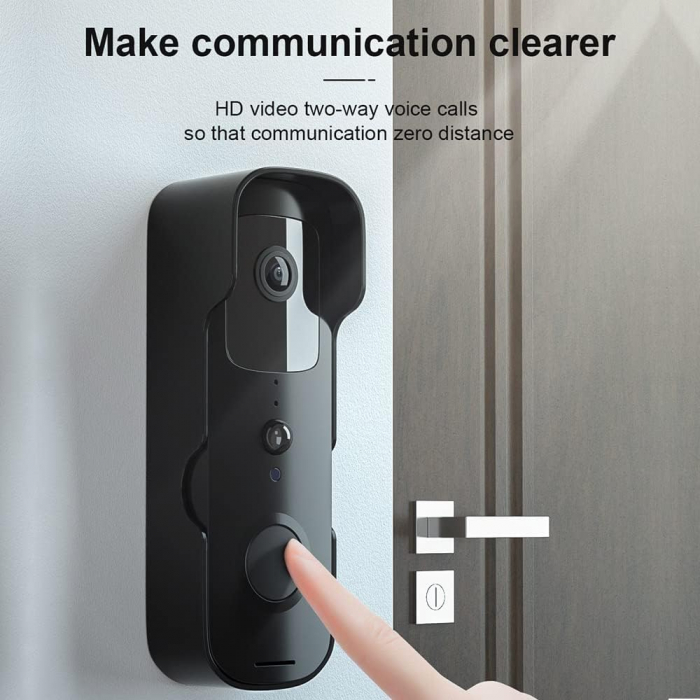 Sonerie Smart Rovo V30 Camera Wireless, 1080P HD, Motion Detection, Convorbire bidirectionala, Tuya, Smart Life [4]