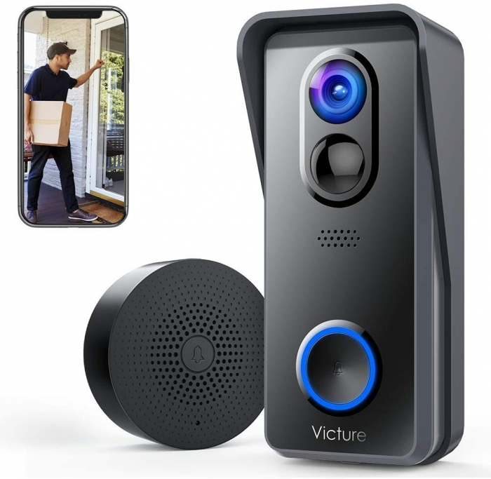 Sonerie Smart Victure VD300 Camera Wireless, 1080P HD, Motion Detection, Cnnvorbire bidirectionala, Wi-Fi Connected, Uunhi larg, Control aplicatie [5]