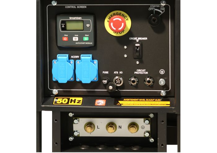 Stager YDE12E Generator open-frame 10kVA, 39A, 3000rpm, monofazat, diesel, pornire electrica [3]