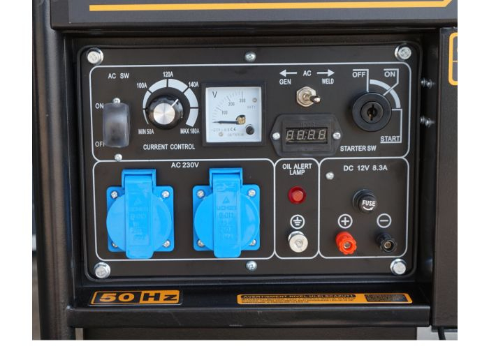 Stager YDE6500EW Generator sudare 4kVA, curent sudare 160A, 3000rpm, diesel monofazat, pornire electrica [3]
