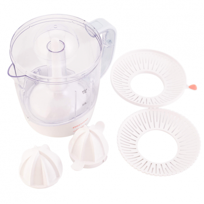 Storcator de citrice Daewoo UltraLine DJ20U, putere 40 W, 1 L, 2 conuri stoarcere, 2 filtre ajustabile, Alb [2]