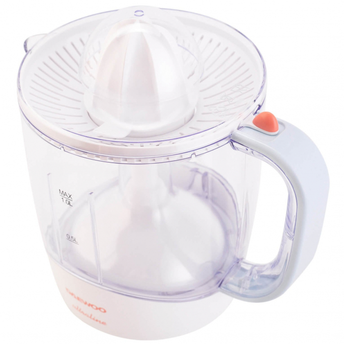 Storcator de citrice Daewoo UltraLine DJ20U, putere 40 W, 1 L, 2 conuri stoarcere, 2 filtre ajustabile, Alb [3]