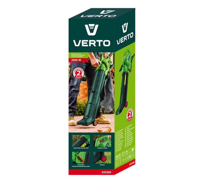 Suflanta si aspirator de gradina , Verto , 2800W, sac 40 L 52G500 [8]
