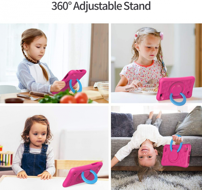 Tableta copii de 7 inch HD Vankyo Z1, Quad-Core Android 8.1 Oreo 1GB, 32GB - Roz - Resigilat [4]