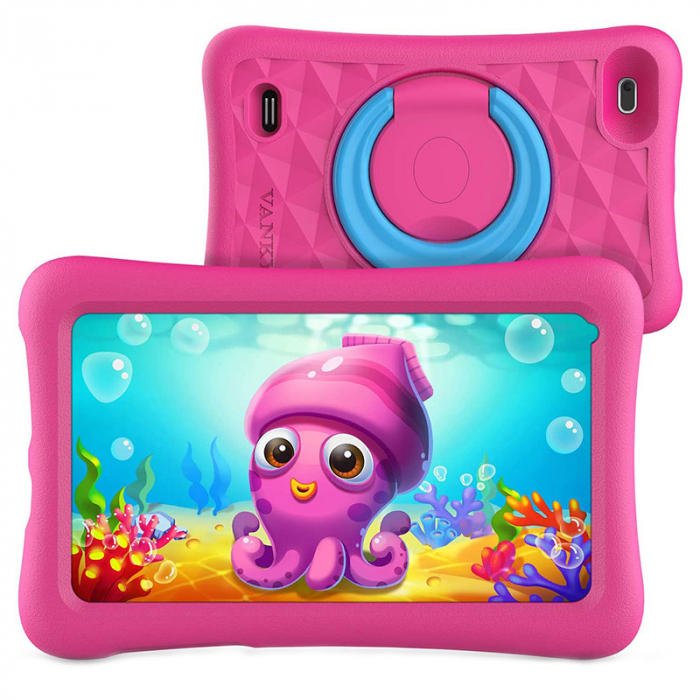 Tableta copii de 7 inch HD Vankyo Z1, Quad-Core Android 8.1 Oreo 1GB, 32GB - Roz - Resigilat [5]