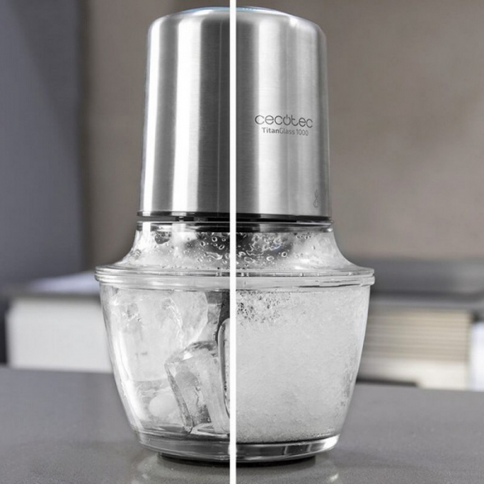 Tocator Cecotec TitanGlass 1000, 400W, 1 l, Vas sticla, Viteza reglabila [3]