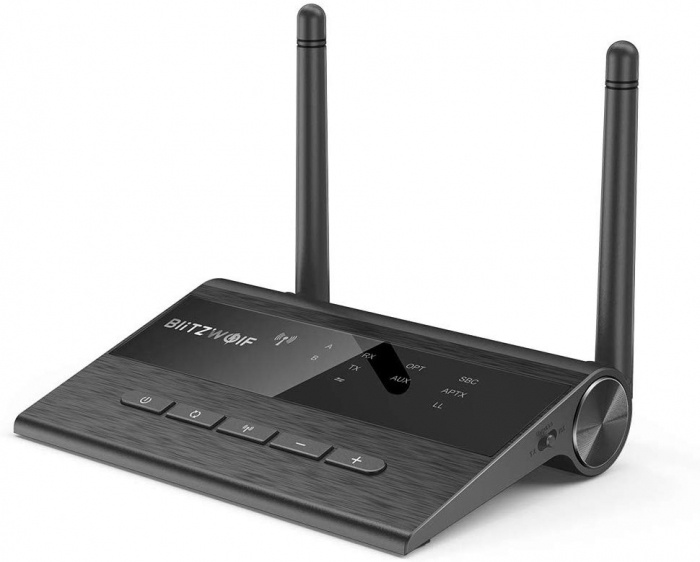 Transmitator si Receptor Audio  BlitzWolf BW-BR5 Bluetooth 5.0, Cablu Optic  Jack 3.5mm, conectare multipla [2]