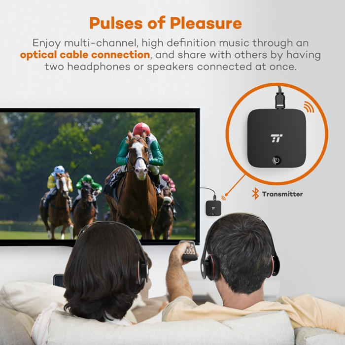 Transmitator si Receptor Audio Bluetooth TaoTronics TT-BA09 Portabil, Bluetooth 4.1, aptX, Cablu Optic  Jack 3.5mm - Resigilat [2]
