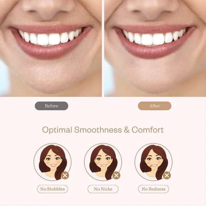 Trimmer facial femei Anjou AJ-PCA024, pentru mustata, parul facial, baterie reincarcabila [4]