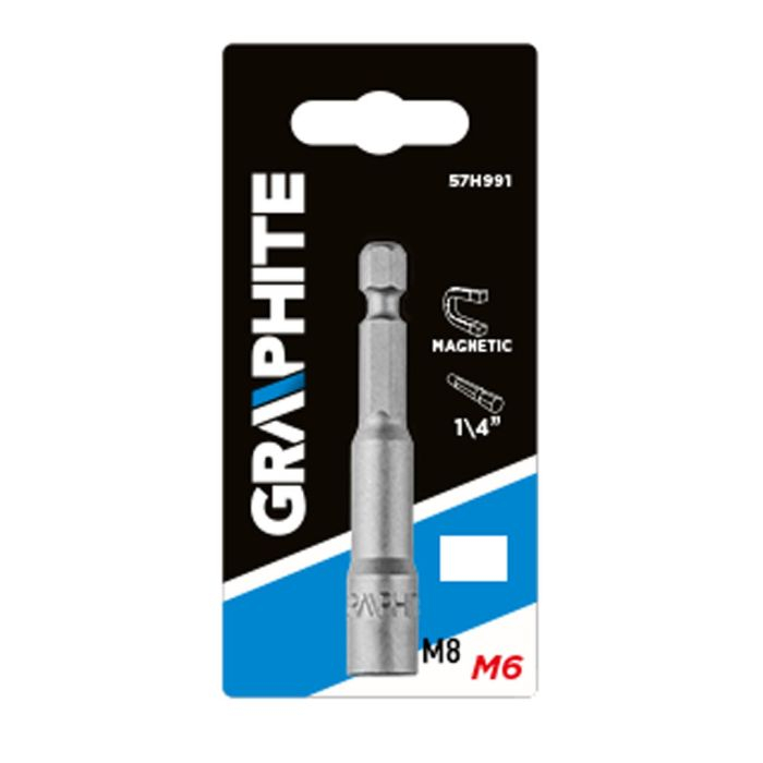 Tubular magnetic, 6 x 65 mm, ax 1/4 " 57H991 GRAPHITE [2]
