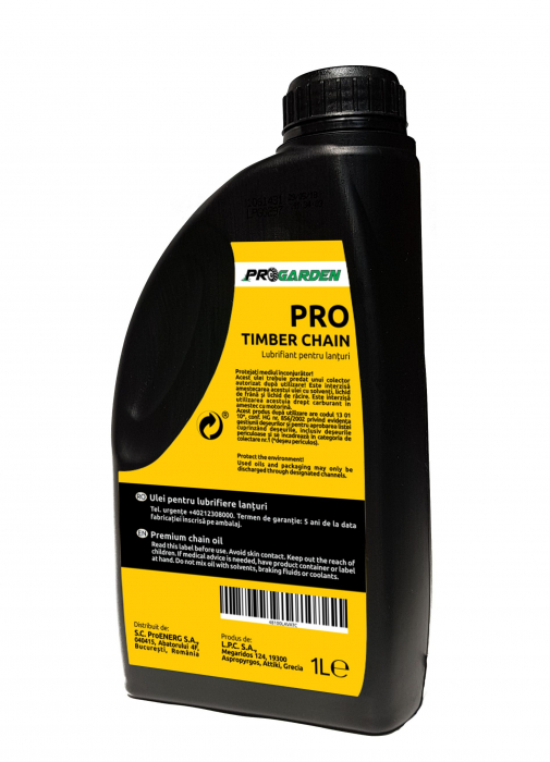 Ulei ungere lant motofierastraie, ambalaj plastic 1L, ProGARDEN PRO-Timber [2]