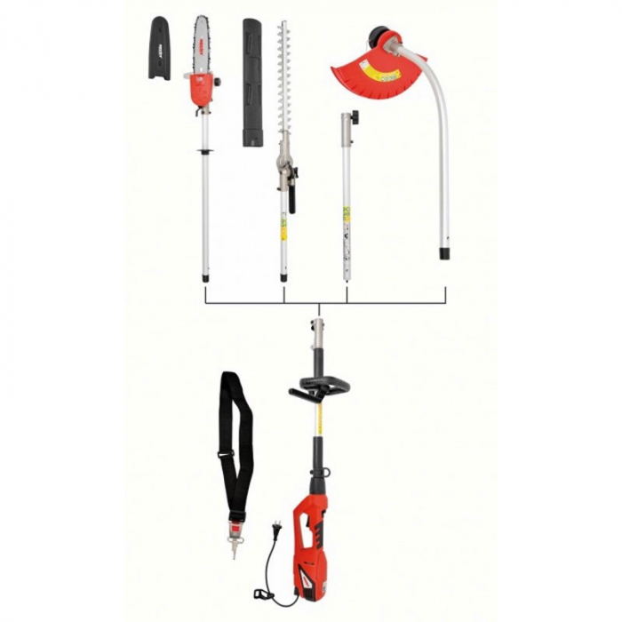 Unealta multifunctionala Hecht 690, 3 in 1, gazon / gard viu / fierastrau, 900 W [2]