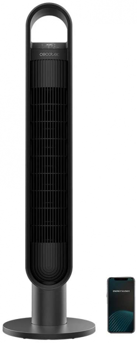 Ventilator turn cu ionizare Cecotec EnergySilence 9190 SkyLine Ionic Connected, Smart, 60W, Silentios, 3 viteze, Telecomanda , Control Wi-Fi [1]