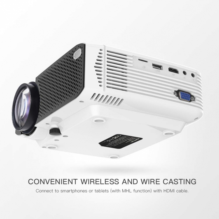Videoproiector Apeman LC350, 3500 Lumeni, LED, HDMI, VGA, AV, USB, microSD [5]