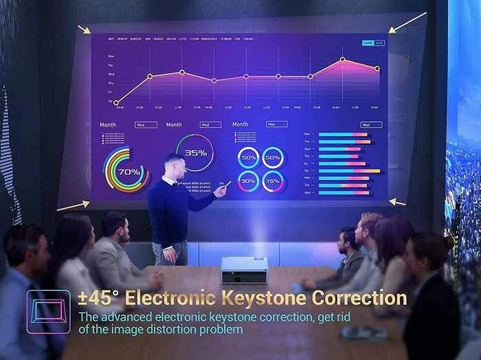 Videoproiector VANKYO Performance V630, 6000 Lumeni, Native 1080p, LED, HDMI, VGA, AV, USB, Geanta de transport, Telecomanda, Cablu HDMI [2]