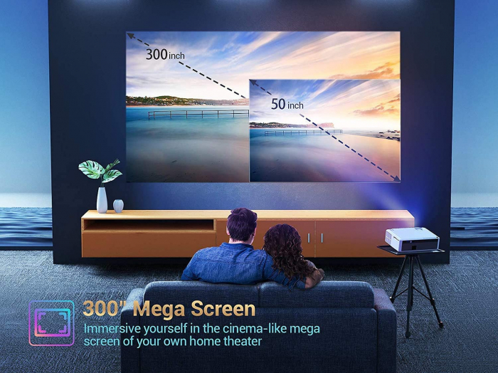 Videoproiector VANKYO Performance V630, 6000 Lumeni, Native 1080p, LED, HDMI, VGA, AV, USB, Geanta de transport, Telecomanda, Cablu HDMI [3]