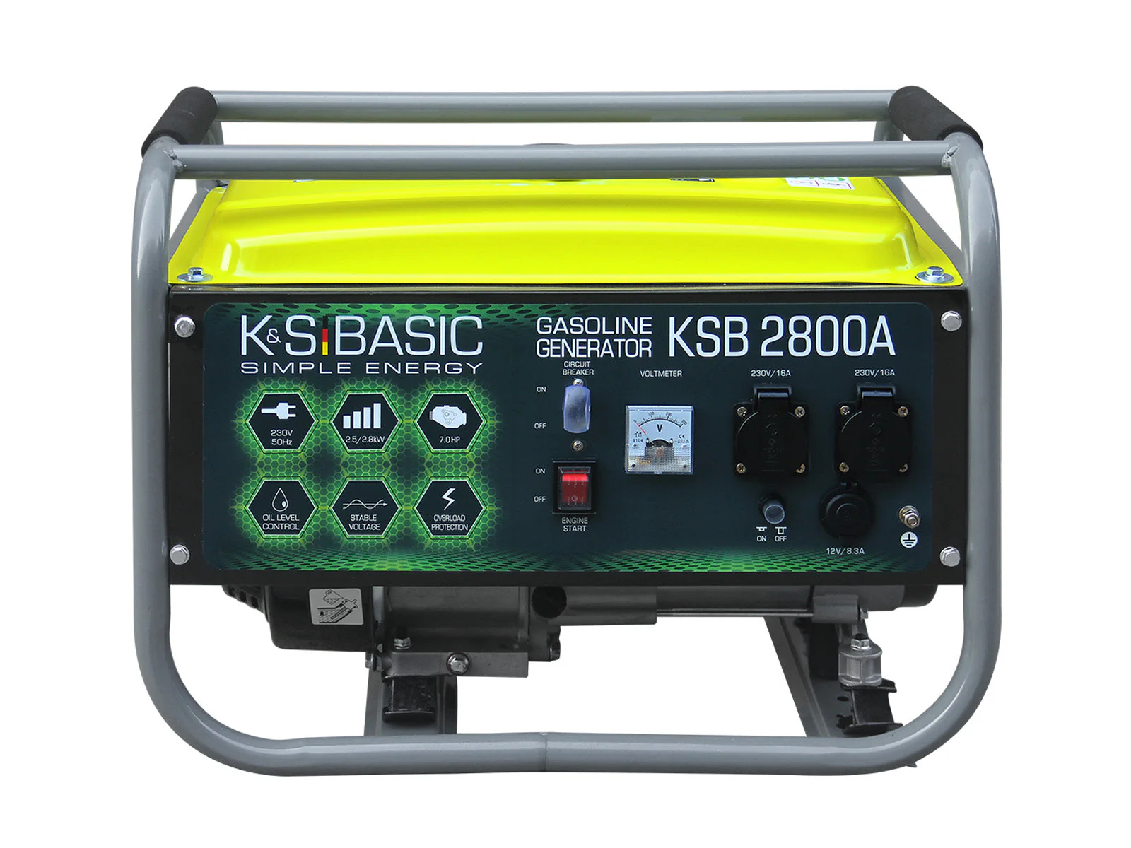 Generatoare - Generator pe benzină in 4 timpi Könner & Söhnen, 7 CP, 210 cmc, BASIC KSB 2800A