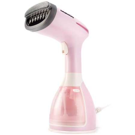 Aparat de calcat vertical cu abur Daewoo DGS1500PK, 1500 W, 280 ml, Abur 60 gr/min, Alb/Roz [1]