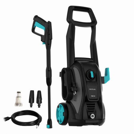 Aparate de spalat cu presiune - Aparat de spalat cu presiune Cecotec Hydroboost 1500 Easy Move, 120 BAR, 468 L h ,1500 W, Accesorii incluse