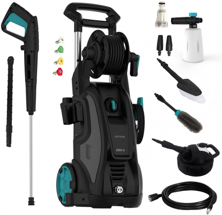 Aparate de spalat cu presiune - Aparat de spalat cu presiune Cecotec Hydroboost 2500 HomeCar, 195 BAR, 480 L h ,2500 W - Accesorii incluse