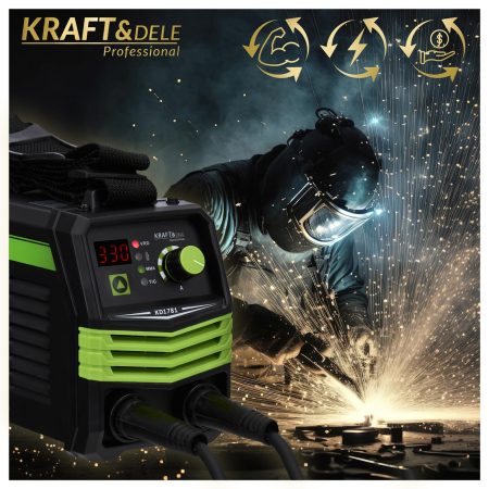 Aparat de sudura cu invertor MMA TIG LIFT VRD, 330A, Kraft&Dele KD1781 [9]