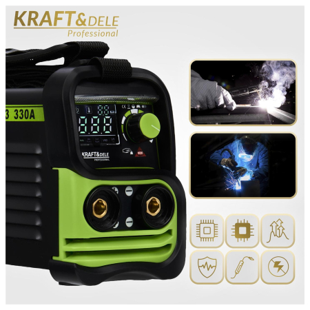 Aparat de sudură cu invertor MMA, TIG LIFT, VRD , 330A, Kraft&Dele KD1783 [12]