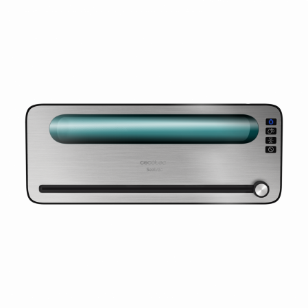 Aparat de vidat si sigilat alimente SealVac 120 SteelCut, putere 120 W, latime 31 cm,Taiere folie, vidare umeda uscata, vidare caserole, rola pungi inclusa - Resigilat [4]