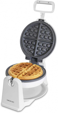Electrocasnice - Aparat pentru preparat vafe gofre Cecotec Fun Gofrestone Sphere 1000W, functie rotire