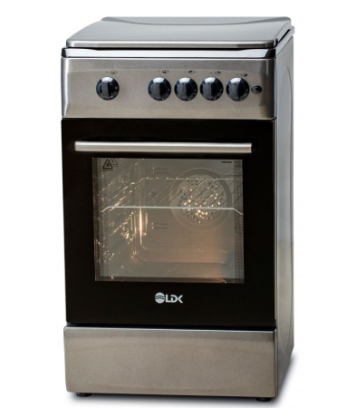 Aragaz LDK 5060 A Shiny Grey RMV, Gaz, 4 Arzatoare, Siguranta, Aprindere electrica, Capac metalic, 50 x 60 cm, Gri [2]