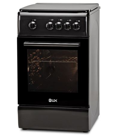 Aragaz LDK 5060 Black RMV NG, 4 arzatoare, Capac metalic, Siguranta, 50 x 60 cm, Negru [2]