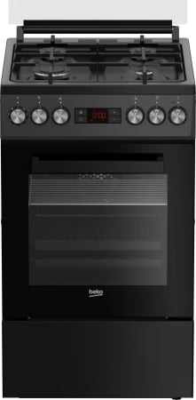 Casa si Gospodarie - Aragaz mixt Beko FSM52330NAO, 4 arzatoare, 8 functii, Clasa A, Antracit