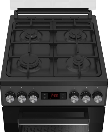 Aragaz mixt Beko FSM52330NAO, 4 arzatoare, 8 functii, Clasa A, Antracit [3]