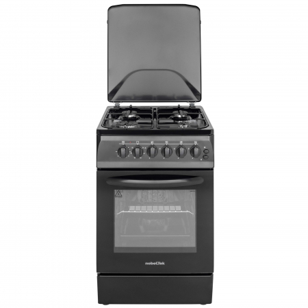 Aragaz NobelTek NLT 5604N/E1, Plita gaz, Cuptor electric, Ventilator, Aprindere electrica, Iluminare cuptor, Negru [5]